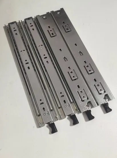 53mm Soft Closing with Bayonet Lock Handle Heavy Duty Telescopic Channel Kitchen Cabinet Tool Box Drawer Slides Rail